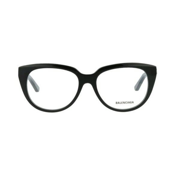 NEW BALENCIAGA EYEGLASSES BB0131O 001 BLACK WOMEN CAT EYE EYEWEAR - Picture 2 of 3
